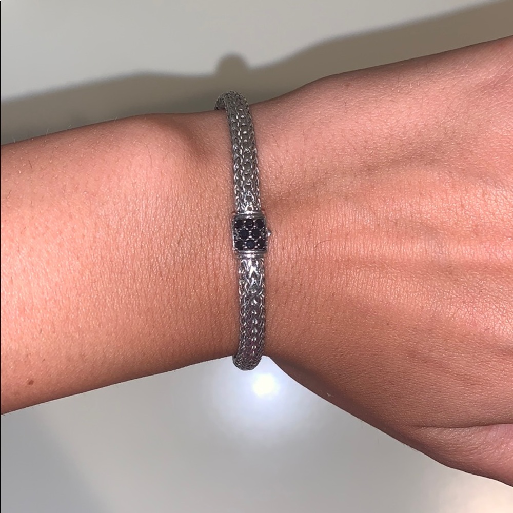Women’s John Hardy 5 MM Bracelet W/ Black Sapphire